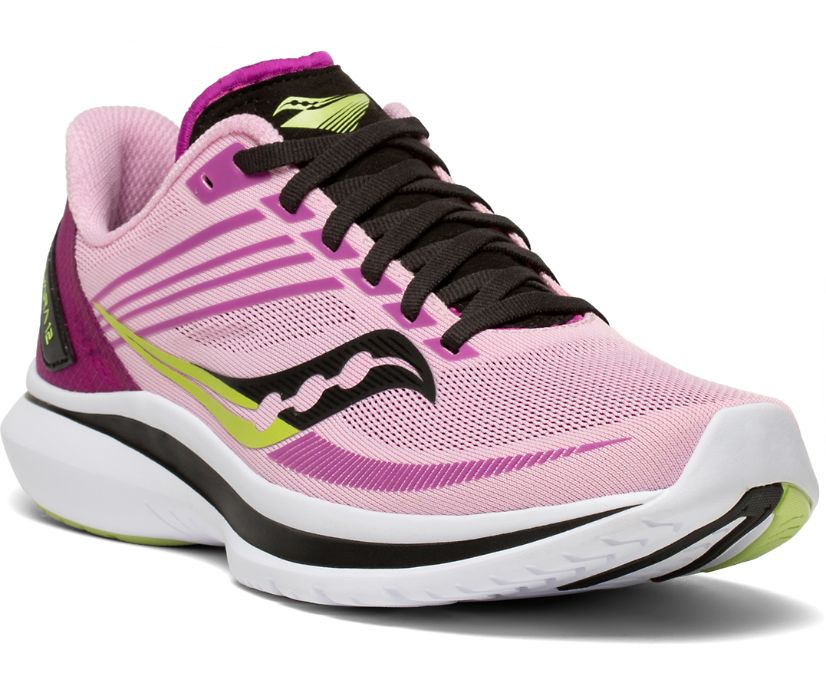 Saucony Kinvara 12 Women's Running Shoes Pink / Black | Canada 164ILHS